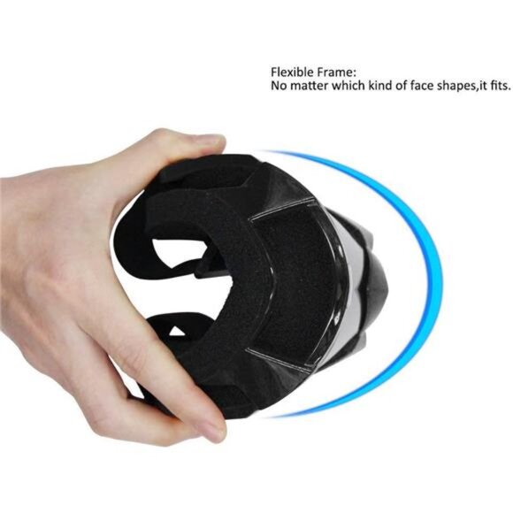 Motorcycle Dirt Bike Goggles - Dustproof Motocross Glasses with Silver Lens - Picture 3 of 7